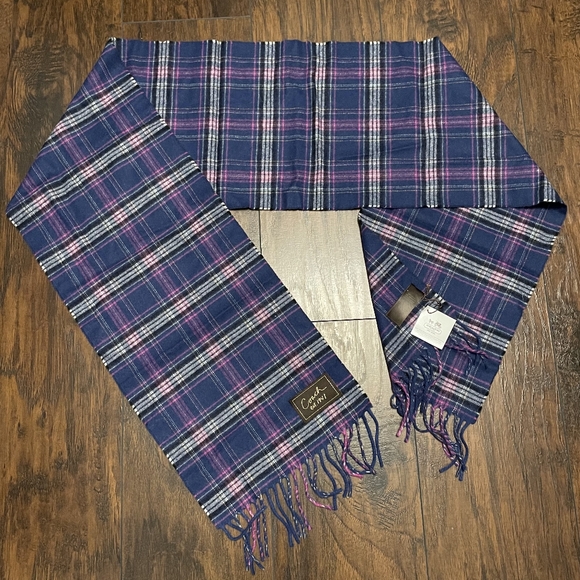 Coach Navy Tartan Muffler - Picture 2 of 5